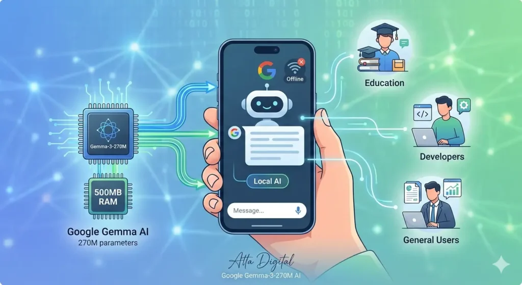 Google Gemma-3-270M AI - Atta Digital Local Model