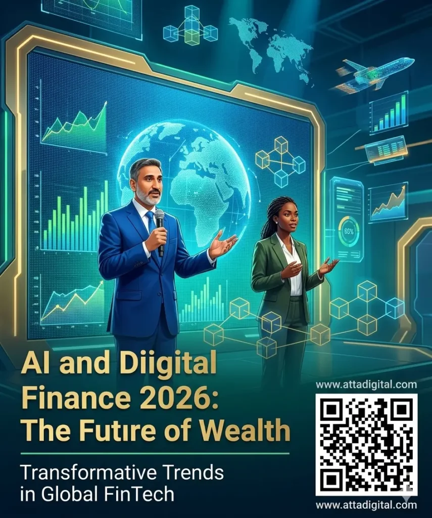 Professional expert analyzing AI and Digital Finance trends 2026 for Atta Digital