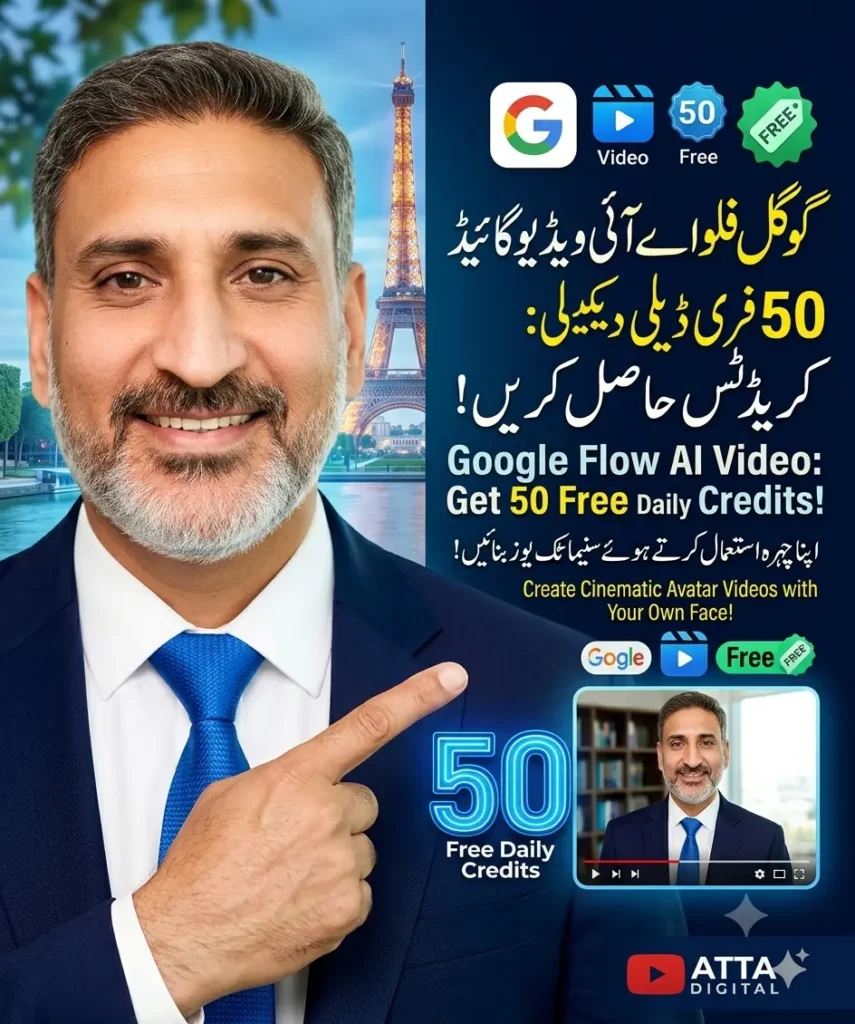 Google Flow AI Video Generator 50 Free Daily Credits Guide Atta Digital