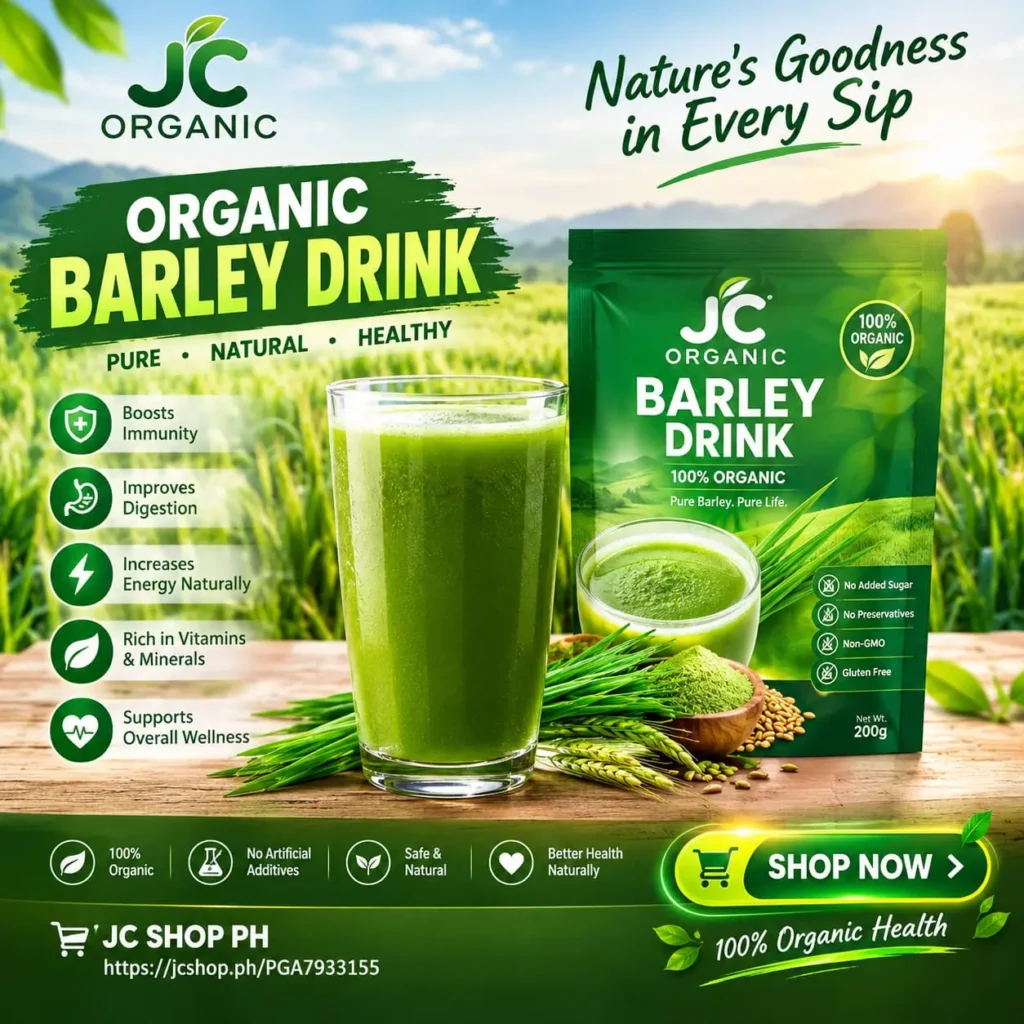 JC Organic Barley Drink UAE - 100% Natural Health Supplement